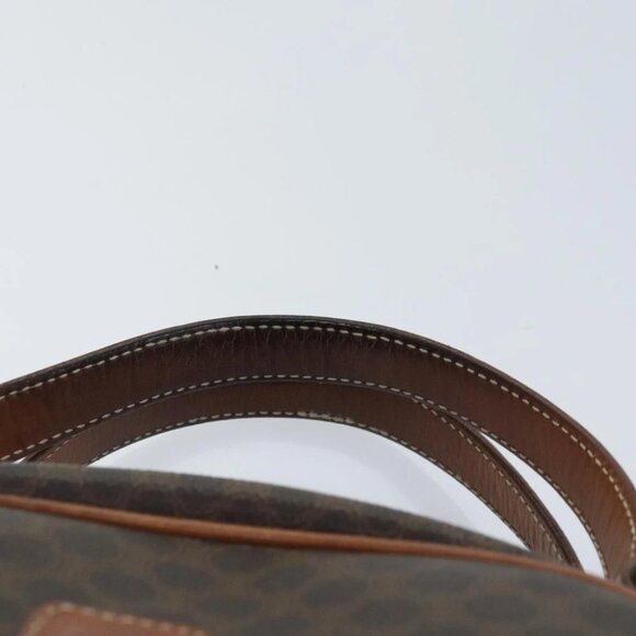 CELINE Macadam Canvas Hand Bag PVC Leather Brown Gold Auth ep5852 - Picture 9 of 16